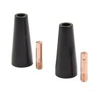 21PC Welding Tip Set 0.8mm 0.9mm for MIG Flux Core(030) | Made of brass and copper, high conductivity, heat resistant, ensures stable performance