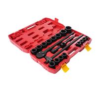 21X Drive Deep Impact Socket Set Garage Repair Ratchets Steel 19-50MM 3/4 inch