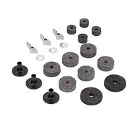 21Pcs Cymbal Felt Clutch Bracket Tube Drum Accessory Stainless Steel Wing Nut Set for Drums