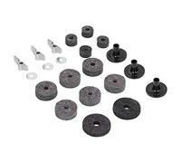 21Pcs Cymbal Felt Set, Drum Cymbal Accessory Kit with Stainless Steel Wing Nut, Clutch Felt and Bracket Tube for Secure Cymbal Mounting on Drum Kits