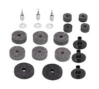 21Pcs Cymbal Replacement Accessories Set, Cymbal Felt Clutch Bracket Tube Drum Accessory with Stainless Steel Wing Nut C Washer Drum Set Accessory
