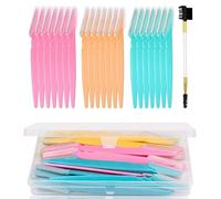 21PCS Face Razor Dermaplaning Blades for Face Eyebrow Razor Facial Hair Remover Face Razors, Exfoliating Dermaplaning Tool Blades Shaver Trimmer Shaper for Women and Men (21)