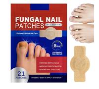 21pcs Fungal Nail Patches,Fungal Nail Treatment Patches,Multi-Purpose Toenail Repair Treatment Pads,8-Hour Nail Treatment Restores Healthy Appearance,Toe Nail Fungus Treatment,Nail Repair Patches