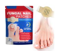 21Pcs Fungal Nail Patches Multi-Purpose Toenail Repair Treatment Pads, Fungal Nail Treatment Nail Fungus Treatment for Toenail Hour Nail Treatment Restores Healthy Appearance (1 pcs)