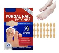 21PCS Fungal Nail Treatment Patches for Men & Women,Fungal Nail Patches,Toenail Fungus Cleansing Extra Strength,8-Hour Repair Pads for Toenail Fungus-Improve Discoloration & Strengthen Brittle Nails