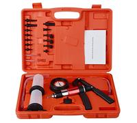 21pcs Handheld Vacuum Pump Set Tester Compatible for Automotive with Adapters Brake Bleeder Test Kit