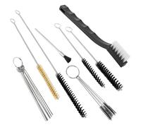 21Pcs Multi Purpose Paint Sprayer Cleaning Kit Nylon Brushes Mini Brushes Needles Metal Tube Cleaning Brush for Airbrush Nozzles Spray Guns Tattoo Equipment Durable Copper