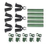 21pcs Plant Frame Assembly Connectors for Erecting Lattice Walls Teepee Structures and A-Frame Supports in Soil Raised Beds and Greenhouses
