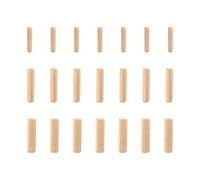 21pcs Wooden Dowel Pins,3 Sizes Assorted Wooden Dowels,Wood Dowels Solid Hard Wood Dried Fluted Beveled Hardwood Rods Furniture for Professional Carpenters DIY and Craft Projects(6mm,8mm,10mm)