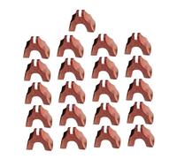 21pcs Wooden Guzheng Bridges Replacement Instrument Parts Brown