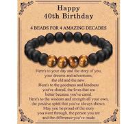 21st 30th 40th 50th 60th 70th Birthday Gifts for Men, Tiger Eye Bracelet | Birthday Gift for Him Dad Son Grandad Grandson, Special Birthday Ideas for 21 30 40 50 60 70 Year Old Man