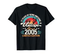21st Birthday 21-Year-Old Fishing Lovers Angler Born in 2005 T-Shirt
