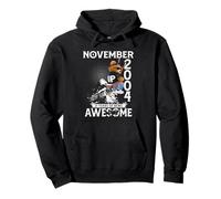 21st Birthday Bear Legends November 2004 21 Years Old Men Pullover Hoodie
