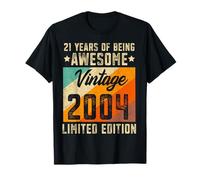 21st birthday boy 21 years old girls 2004 limited edition T-Shirt