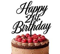 21st Birthday Cake Topper 1pcs 21st Birthday Decorations for Acrylic Twenty One Party Cake Decor 21 Anniversary Themed Party Decoratin Supplies