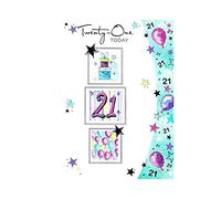 21st Birthday Card - `Twenty-one Today` Greetings Card.