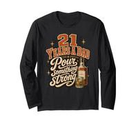 21st Birthday Celebrating Dad Having A 21 Year Old Child Long Sleeve T-Shirt