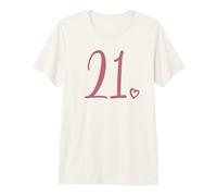 21st Birthday for Women, Twenty-One Number 21 Years Old Cute Premium T-Shirt