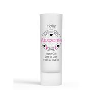 21st Birthday Gift for Her - Personalised Shot Glass 21 Years of Being Awesome Pink Hearts 2005 Design 21st Birthday Gift for 18th 30th
