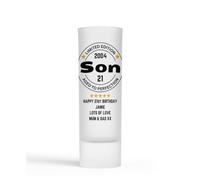 21st Birthday Gift - Personalised Son 21st Birthday 2005 Age 21 Limited Edition Aged to Perfection Shot Glass Gift