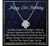 21st Birthday Gifts For her, Necklace For 21 Year Old, Birthday Gifts For Her Daughter Sister Granddaughter Best Friends Happy 21st Birthday Gift Ideas