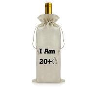 21st Birthday Gifts for Him Her Reusable Wine Bottle Covers 21 Years Old Birthdays Party Decorations 21 Years Old Birthday Gifts for Friends Daughter Son Sister Brother Boyfriend Girlfriend Wine Bag