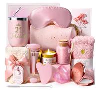 21st Birthday Gifts for Women - Gift Hamper Box for Her, Present Basket with a Tumbler for Sister, Girlfriend, Wife, Mum, Relaxing Spa Gift Basket Set for Christmas, Valentine's Day, Mothers Day