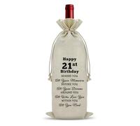 21st Birthday Gifts Wine Bag Inspirational Birthday Gifts for Daughter Son Birthday Present for 21 Year Old Niece Nephew Wine Accessories Gifts for Wine Lovers Turning 21 Birthday Gifts for Her Him