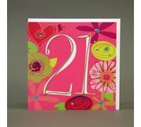 " 21st BIRTHDAY " HANDMADE BIRTHDAY CARD - JCE31