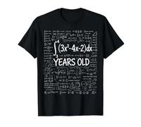 21st Birthday Integral Calculus Math Nerd Funny Value Graphic T-Shirt, Men, Black, XL