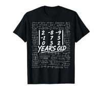 21st Birthday Matrix Determinant Math Nerd Funny Value Graphic T-Shirt, Men, Black, S
