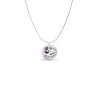 21st Birthday Necklace with Personalised Name Pendant | Birthstone Charm, Sterling SIlver Necklace, Gift Boxed, for Daughter Sister Grandaughter Niece Friend