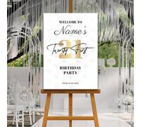 21st Birthday Party Welcome Sign, A1, A2, A3 or A4, 21st Party Signs, Modern Calligraphy, Birthday Decorations, Adults Birthday Party Sign