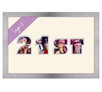 21st Birthday Signing Personalised Autograph Signature Guest Book Photo Frame To Sign (Brushed Silver Finish Frame)