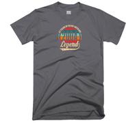 21st Birthday T Shirt 21 Years of Being Awesome Legend Born in 2004 Vintage Funny Gift Tee Top (UK, Alpha, XL, Regular, Regular, Charcoal)
