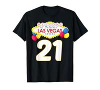 21st Birthday T Shirt Las Vegas Fabulous 21 Years Old Gift T-Shirt