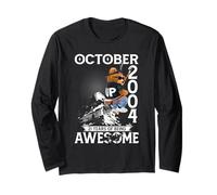 21st Birthday The Bear Legends October 2004 21 Years Old Men Long Sleeve T-Shirt