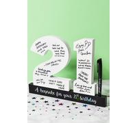 21st Birthday Wooden Numbers and Pen Royal County Multi One Size