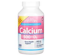 21st Century, Calcium 500 + D3, 400 Tablets