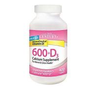 21st Century Calcium 600 + Vitamin D3, 400 Caplets (Pack of 1)