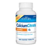 21st Century Calcium Citrate + D3 Petites Coated Tablets 200 ea