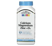 21st Century, Calcium Magnesium Zinc + D3, 250 Tablets