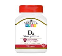 21st Century D3 2000 IU Tablets, 110 Count