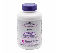 21st Century Super Collagen Plus Vitamin C, 6000 Mg, 180 Tabs (Pack of 1)