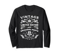 21th Birthday Decorations 21st Birthday Gifts for Men Long Sleeve T-Shirt