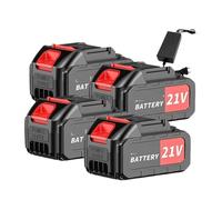 21V 10-Cells 5S2P 2400/2600/3000/4000mah Replacement Battery Pack Compatible For Makita 18V Compatible Cordless Electric Power Tools(4Battery 1Charger,2400mAh)
