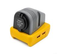 21V 10A Output for battery Converter for DCB200 Tools 21V 10A | Two USB-A ports, 1.5A fast charge, powers phones and lights, dual functionality