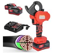 21V-5.0Ah Electric 50/75/85/95mm Ratchet Wire Cutter, Electric Ratchet Cable Cutter, Wire Cutting Tool for Copper and Aluminum Wires 50M