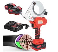 21V-5.0Ah Electric 50/75/85/95mm Ratchet Wire Cutter, Electric Ratchet Cable Cutter, Wire Cutting Tool for Copper and Aluminum Wires 95M