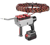 21V 6.0AH Cordless Fish Tape Professional Wire Threading Tool,Automatic Wire Stringing Machine,Electrician Wall Wiring Machine for Construction Hydropower Network Communication(1 Battery,30M)